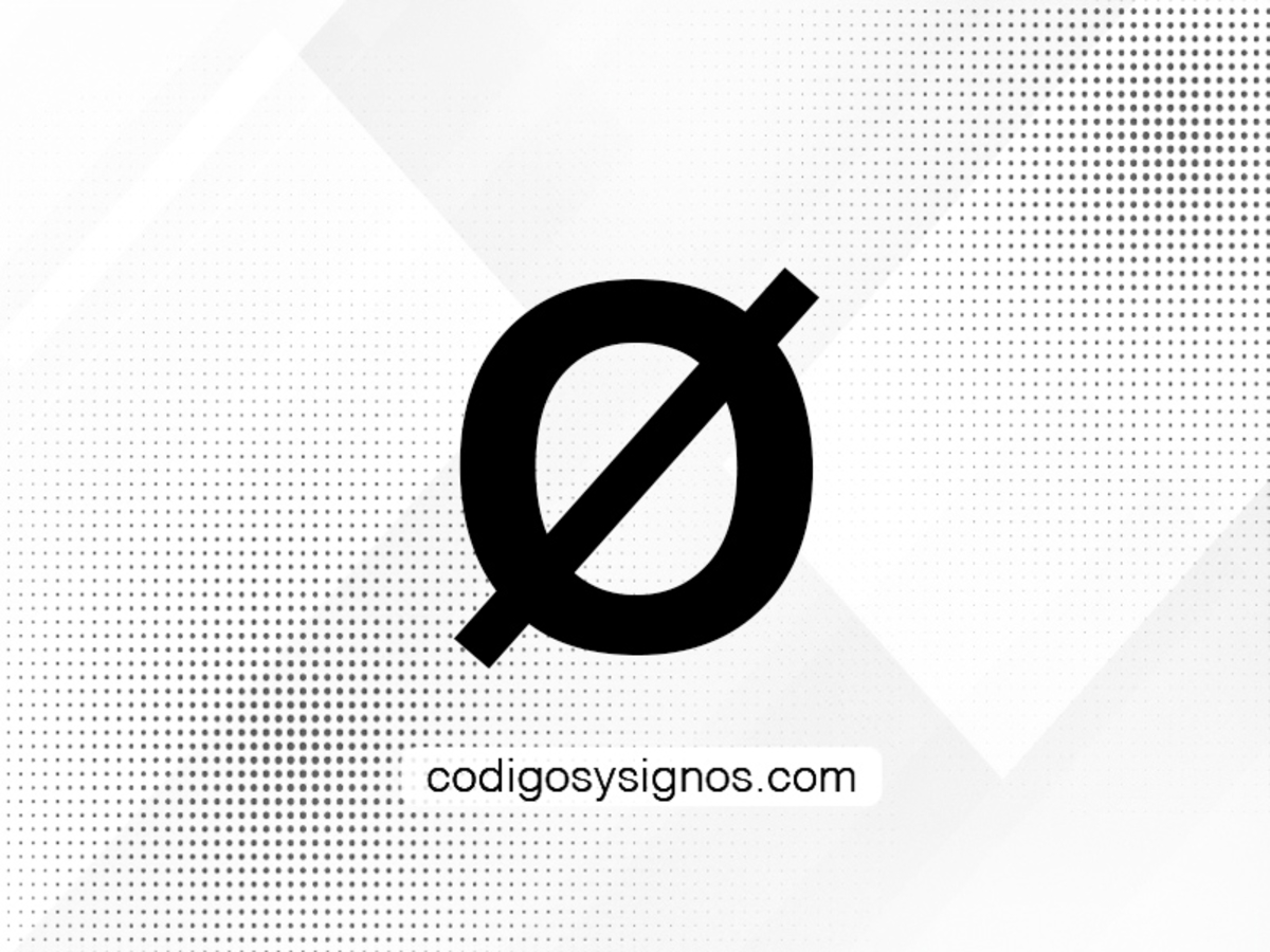 Símbolo de diámetro (Ø) ≫ Cómo escribir desde un teclado