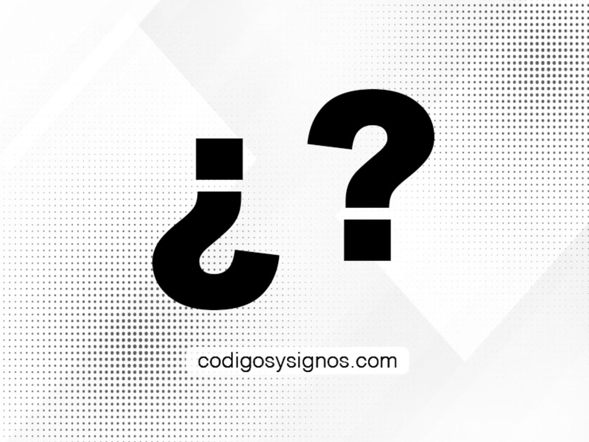 Reglas de escritura del signo de interrogación (¿?)